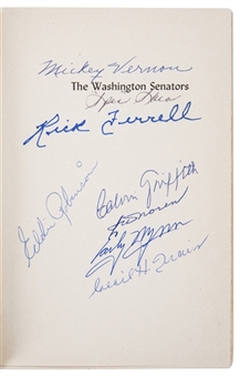 1954 The Washington Senators: An Informal History First Edition Team Signed Book With 8 Signatures Including Ferrell & Wynn (PSA/DNA)